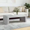 Image de vidaXL Table basse gris béton 102x50x36 cm bois d'ingénierie