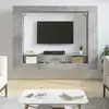 Image de vidaXL Meuble TV gris béton 152x22x113 cm bois d'ingénierie