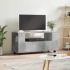 Image de vidaXL Meuble TV gris béton 102x34,5x43 cm bois d'ingénierie