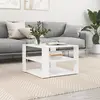 Image de vidaXL Table basse blanc 58x58x40 cm bois d'ingénierie