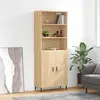 Image de vidaXL Buffet haut Chêne sonoma 69,5x34x180 cm Bois d'ingénierie