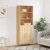 Image de vidaXL Buffet haut Chêne sonoma 69,5x34x180 cm Bois d'ingénierie