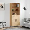 Image de vidaXL Buffet haut Chêne sonoma 69,5x34x180 cm Bois d'ingénierie