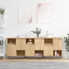 Image de vidaXL Buffets 3 pcs Chêne sonoma Bois d'ingénierie