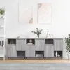 Image de vidaXL Buffets 3 pcs Sonoma gris Bois d'ingénierie