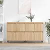 Image de vidaXL Buffets 2 pcs chêne sonoma bois d'ingénierie