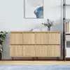 Image de vidaXL Buffets 2 pcs chêne sonoma bois d'ingénierie