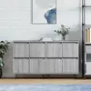 Image de vidaXL Buffets 2 pcs sonoma gris bois d'ingénierie