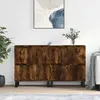Image de vidaXL Buffets 2 pcs chêne fumé bois d'ingénierie