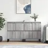 Image de vidaXL Buffets 2 pcs sonoma gris bois d'ingénierie