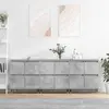 Image de vidaXL Buffets 3 pcs gris béton bois d'ingénierie