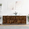 Image de vidaXL Buffets 3 pcs Chêne fumé Bois d'ingénierie