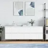 Image de vidaXL Buffets 3 pcs Blanc Bois d'ingénierie