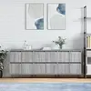 Image de vidaXL Buffets 3 pcs Sonoma gris Bois d'ingénierie