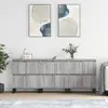 Image de vidaXL Buffets 3 pcs Sonoma gris Bois d'ingénierie