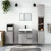 Image de vidaXL Ensemble de meubles de salle de bain 3 pcs Sonoma gris