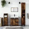 Image de vidaXL Ensemble de meubles de salle de bain 3 pcs Chêne fumé