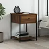 Image de vidaXL Table de chevet chêne marron 44x45x58 cm bois d'ingénierie