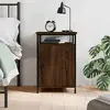 Image de vidaXL Table de chevet chêne marron 40x42x60 cm bois d'ingénierie