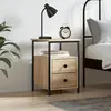 Image de vidaXL Table de chevet chêne sonoma 34x35,5x50 cm bois d'ingénierie
