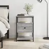 Image de vidaXL Table de chevet sonoma gris 40x42x56 cm bois d'ingénierie