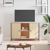 Image de vidaXL Meuble TV chêne sonoma 100x35x65 cm bois d'ingénierie
