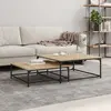 Image de vidaXL Tables basses gigognes 2 pcs chêne sonoma bois d'ingénierie