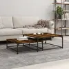 Image de vidaXL Tables basses gigognes 2 pcs chêne fumé bois d'ingénierie