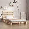 Image de vidaXL Cadre de lit 90x190 cm Bois de pin massif Simple