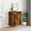 Image de vidaXL Buffet chêne fumé 69,5x34x90 cm bois d'ingénierie