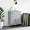 Image de vidaXL Buffet gris béton 69,5x34x90 cm bois d'ingénierie