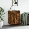 Image de vidaXL Buffet chêne fumé 69,5x34x90 cm bois d'ingénierie