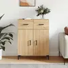 Image de vidaXL Buffet chêne sonoma 69,5x34x90 cm bois d'ingénierie