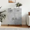 Image de vidaXL Buffet gris béton 69,5x34x90 cm bois d'ingénierie