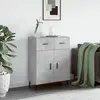Image de vidaXL Buffet gris béton 69,5x34x90 cm bois d'ingénierie