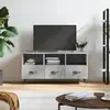 Image de vidaXL Meuble TV gris béton 102x36x50 cm bois d'ingénierie