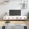 Image de vidaXL Meuble TV blanc 150x36x30 cm bois d'ingénierie
