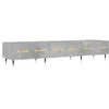 Image de vidaXL Tv-meubel 150x36x30 cm bewerkt hout betongrijs