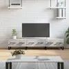 Image de vidaXL Meuble TV gris béton 150x36x30 cm bois d'ingénierie