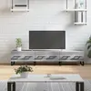 Image de vidaXL Meuble TV sonoma gris 150x36x30 cm bois d'ingénierie