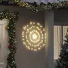 Image de vidaXL Étoile rayonnante de Noël 140 LED 8 pcs blanc chaud 17 cm