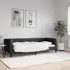 Image de vidaXL Lit de repos sans matelas noir 80x200 cm tissu