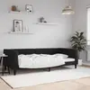 Image de vidaXL Lit de repos sans matelas noir 100x200 cm velours
