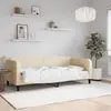 Image de vidaXL Lit de repos sans matelas crème 90x200 cm tissu