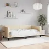 Image de vidaXL Lit de repos crème 100x200 cm tissu
