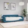 Image de vidaXL Lit de repos sans matelas bleu 80x200 cm velours
