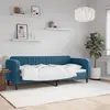 Image de vidaXL Lit de repos sans matelas bleu 80x200 cm velours