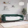 Image de vidaXL Lit de repos sans matelas vert foncé 100x200 cm velours