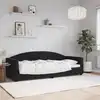 Image de vidaXL Lit de repos sans matelas noir 80x200 cm velours