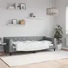 Image de vidaXL Lit de repos sans matelas gris clair 80x200 cm tissu